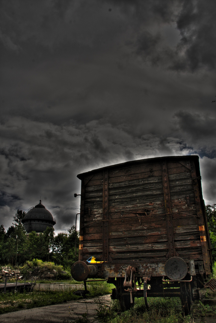 Eisenbahngelände in Crailsheim