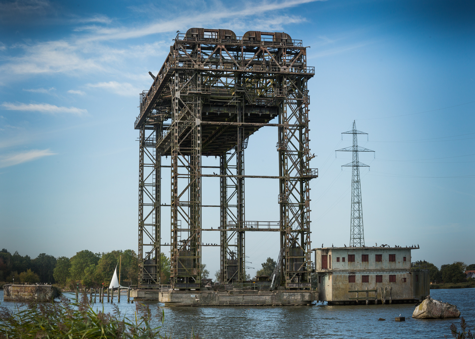 Eisenbahnhubbrücke, Karnin 