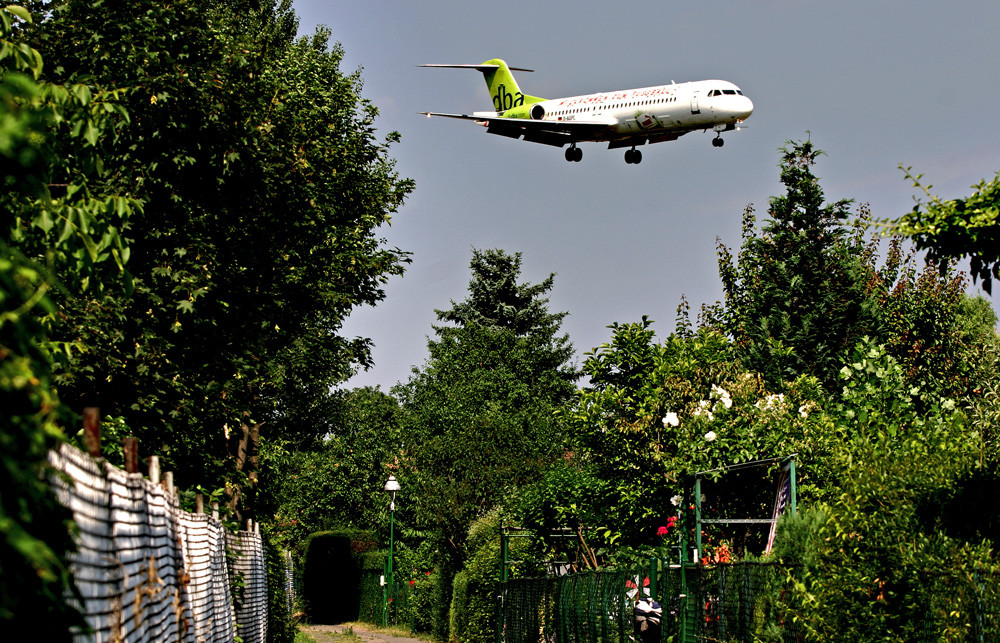 Eisenbahnlandwirtschaft mit Flugbetrieb