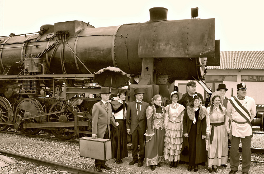 "Eisen"bahnromantik in Sepia