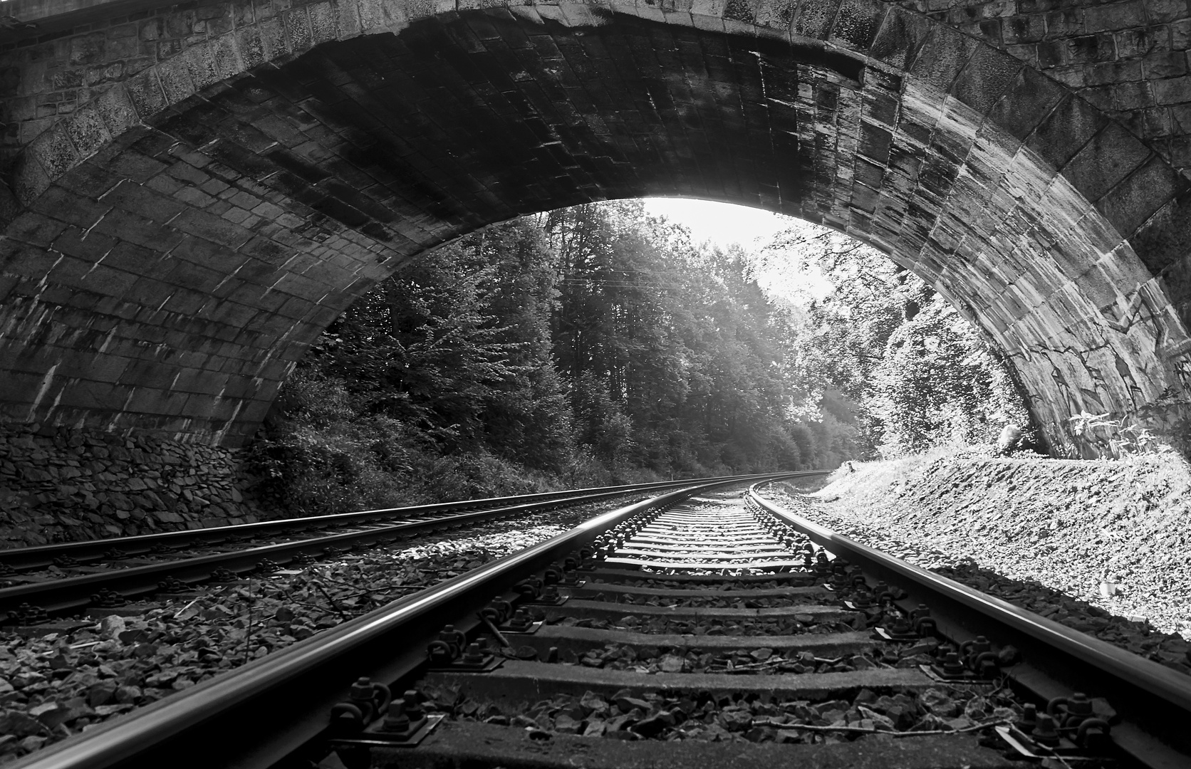 Eisenbahnschiene Hartenstein Foto &amp; Bild | architektur, tunnel tunell ...