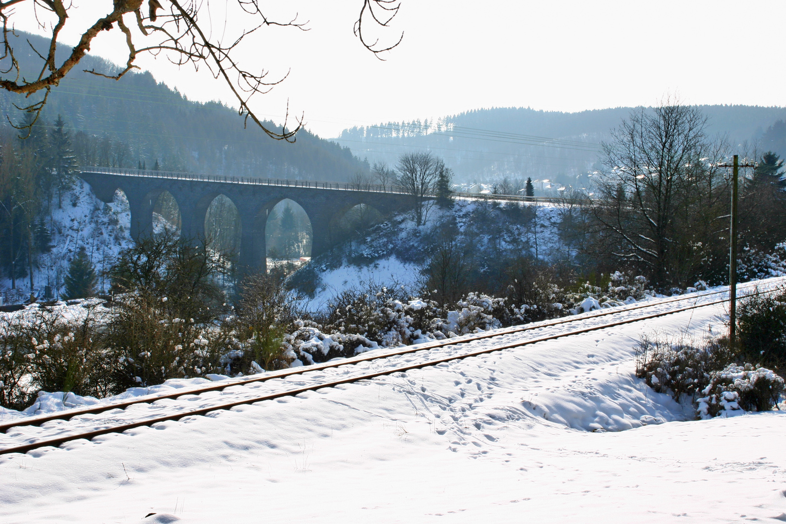 Eisenbahnviadukt in Daun/Eifel