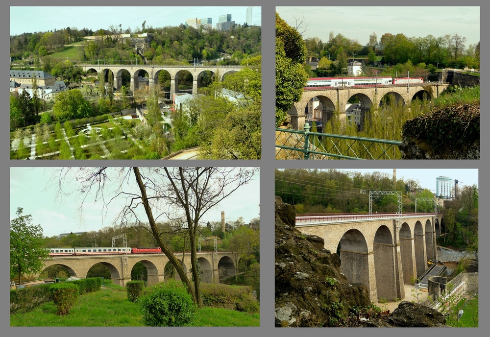 Eisenbahnviadukt in Luxemburg City - Neufassung