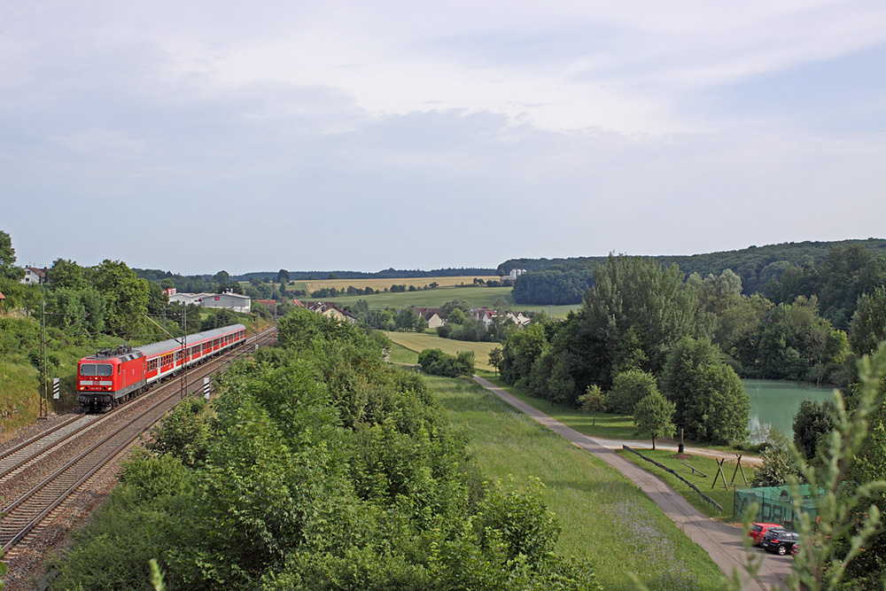 Eisenbahnweitwinkelfoto