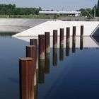 Eisenbegrenzung im Duisburger Innenhafen