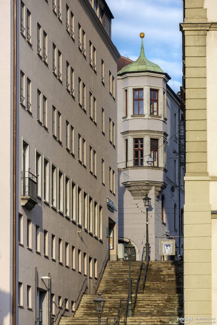 Eisenberg Treppe am Rathaus