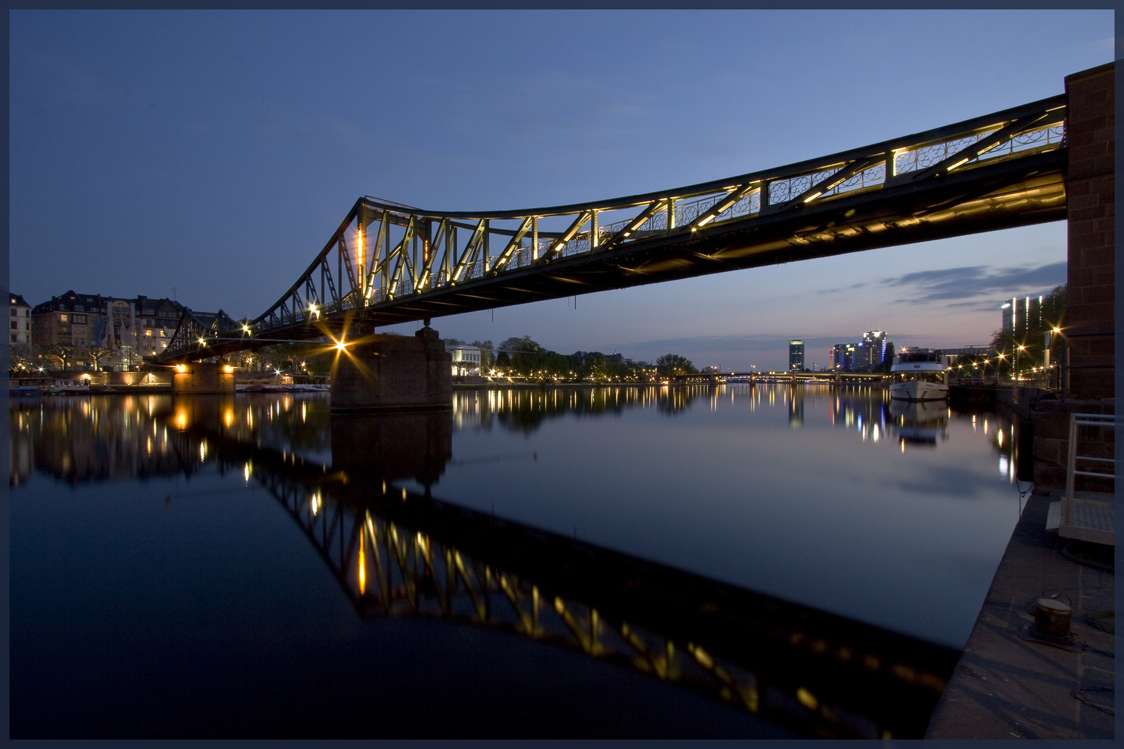Eiserner Steg in Frankfurt am Main Foto Bild Eiserner Steg in Frankfurt am Main Foto Bild