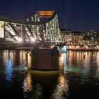 Eiserner Steg in Frankfurt - Blick vom Römerberg (Altstadt) aus