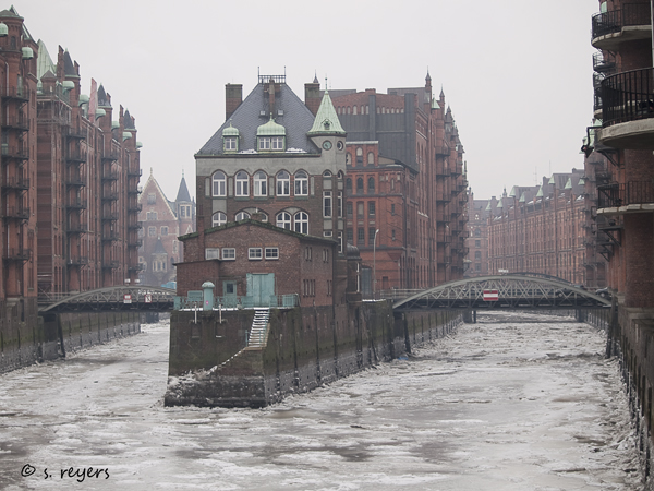 Eiseskälte in der Speicherstadt