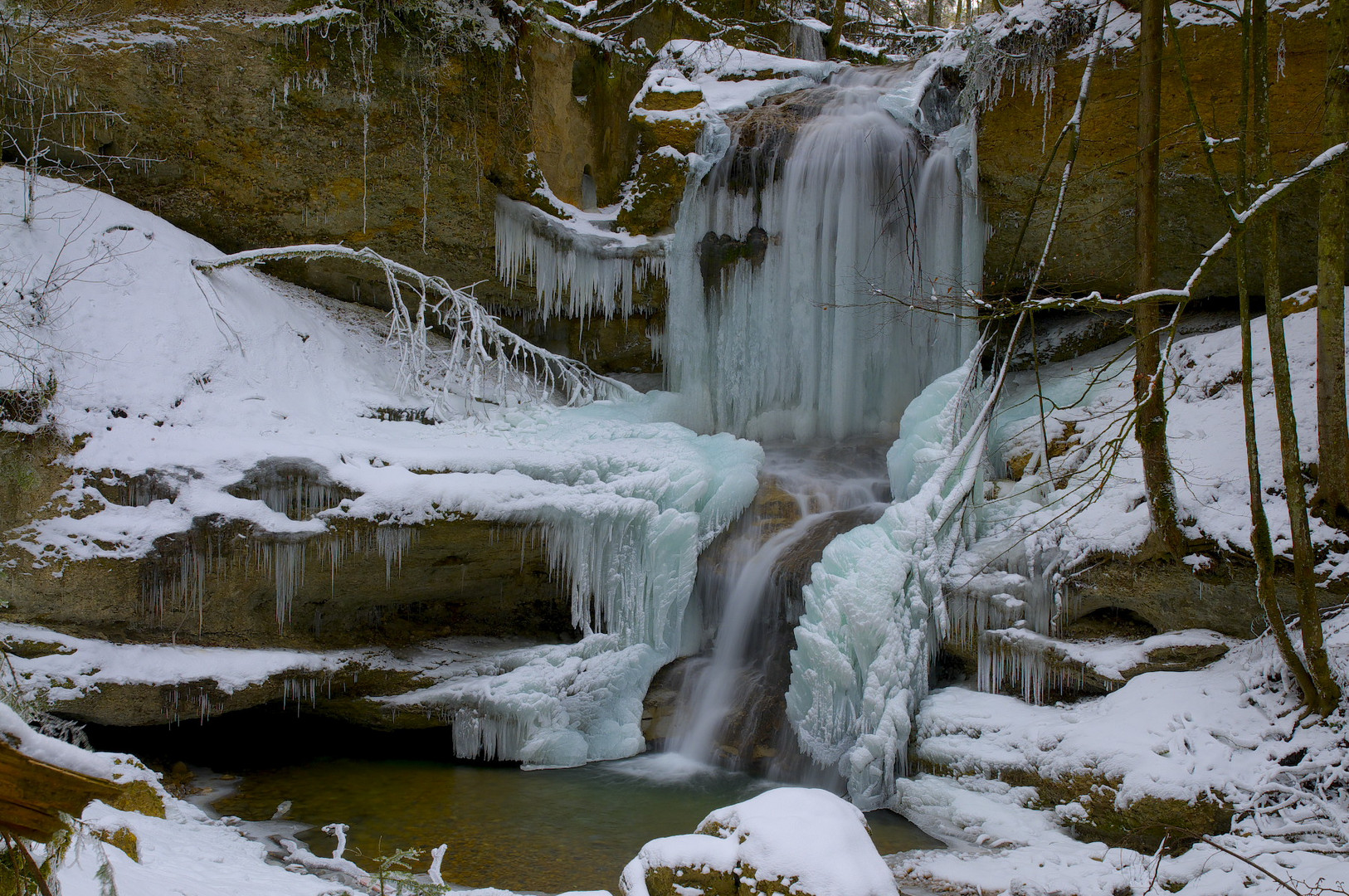 Eisfall in Bayern