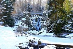 Eisfall unter der Teufelbrücke