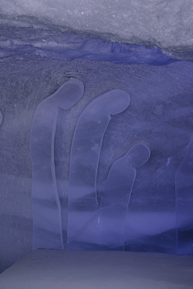 Eisfiguren im Fee-Gletscher