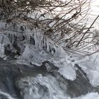 Eisfiguren in der Leine