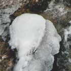 Eisformation am Wasserfall