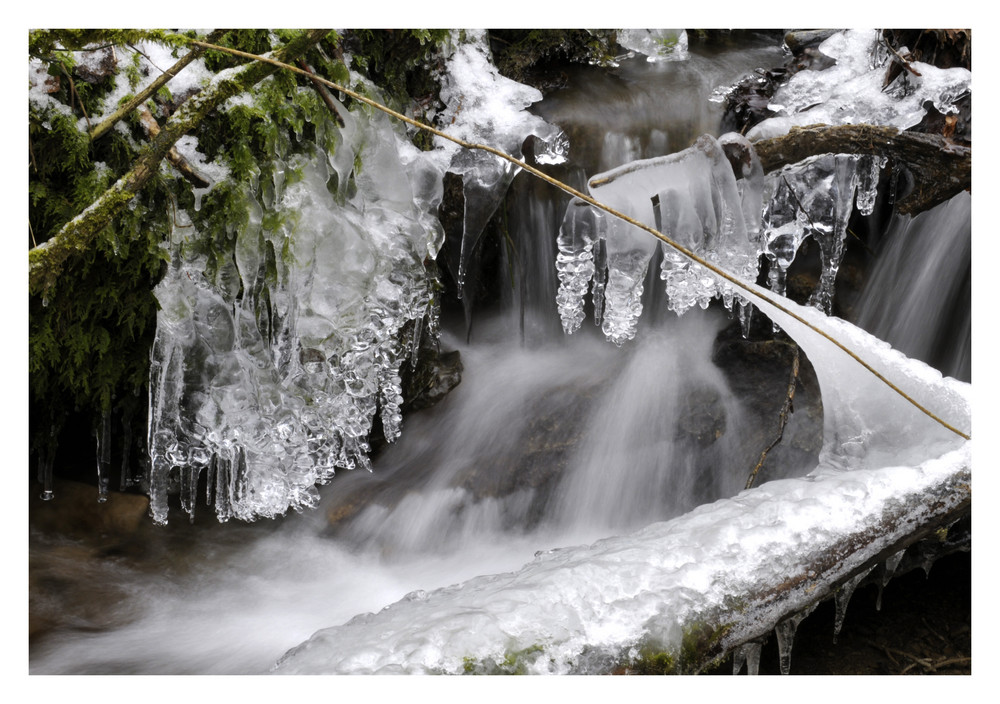 Eisformen am Bach