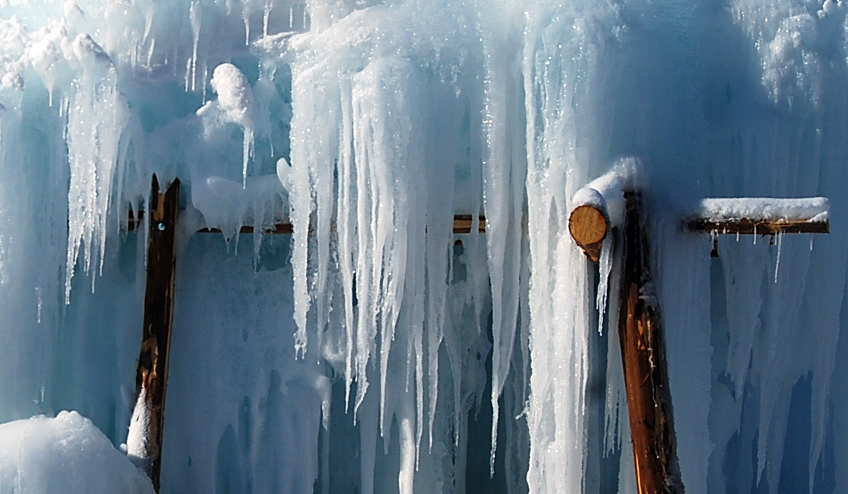 Eisgalgen in Mittenwald