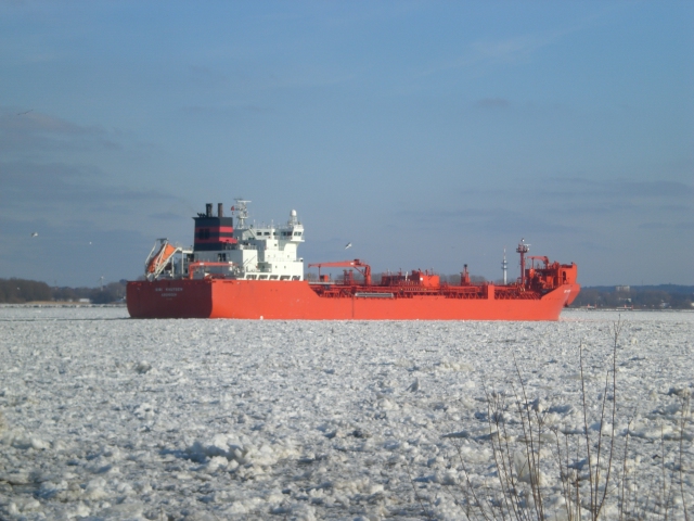 Eisgang auf der Elbe