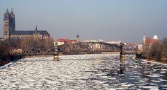 Eisgang auf der Elbe