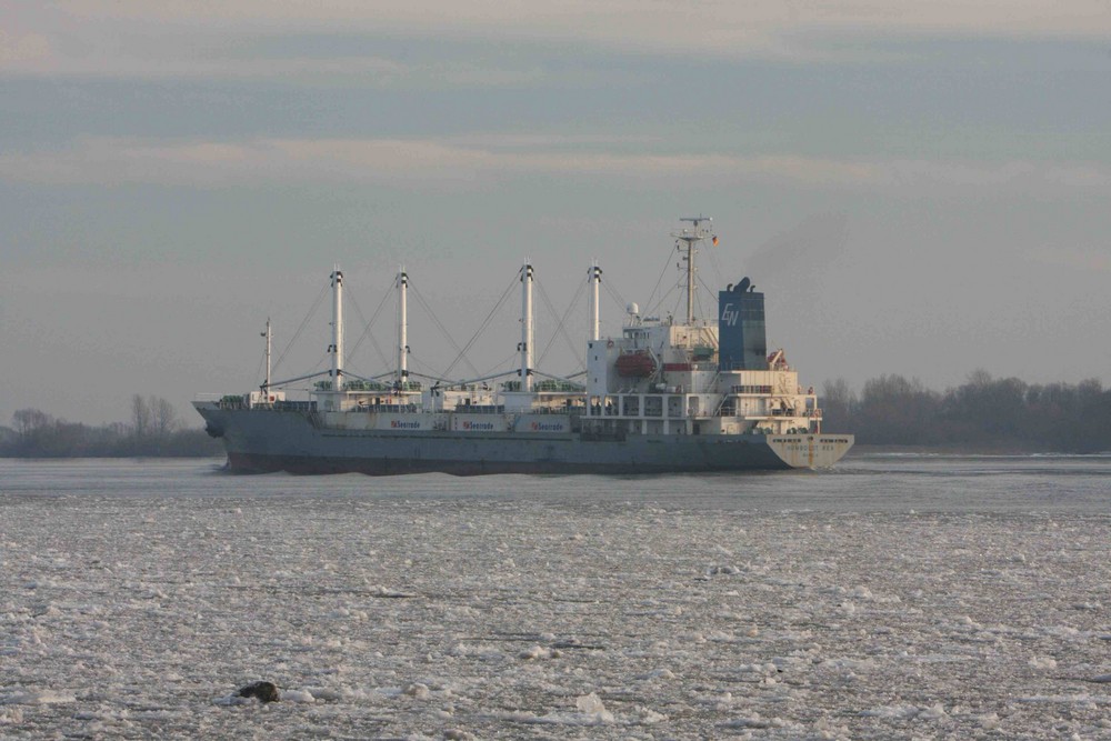 Eisgang auf der Elbe