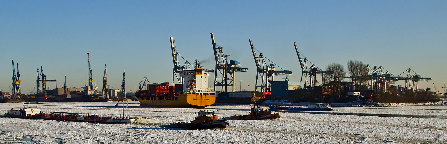 Eisgang auf der Elbe