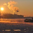 Eisgang auf der Elbe