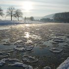 Eisgang auf der Weser