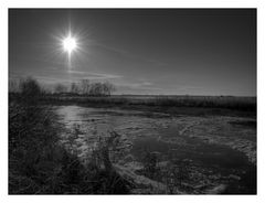 Eisgang in der Wintersonne