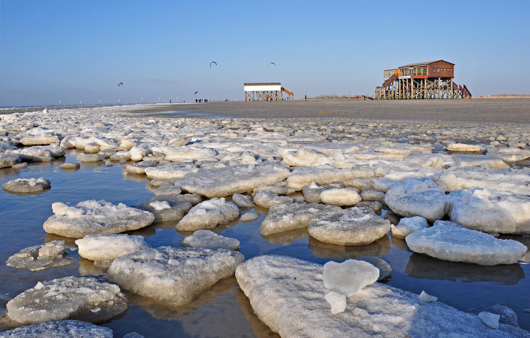 Eisgang vor St. Peter-Ording