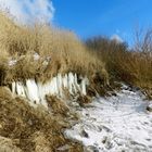 Eisgebilde in den Dünen...