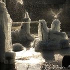 Eisgesänge im Tinguely-Brunnen zu Basel