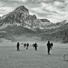 Eishockey am zugefrorenen Obersee