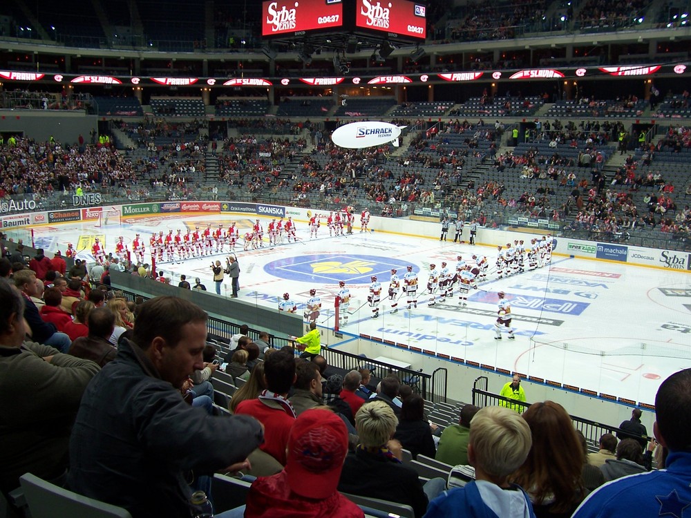 Eishockey Slavia Prag vs. Spartha Prag 16.09.08