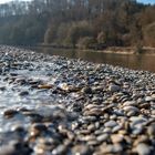 Eisige Donau am Weltenburger Kloster