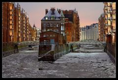 Eisige Speicherstadt