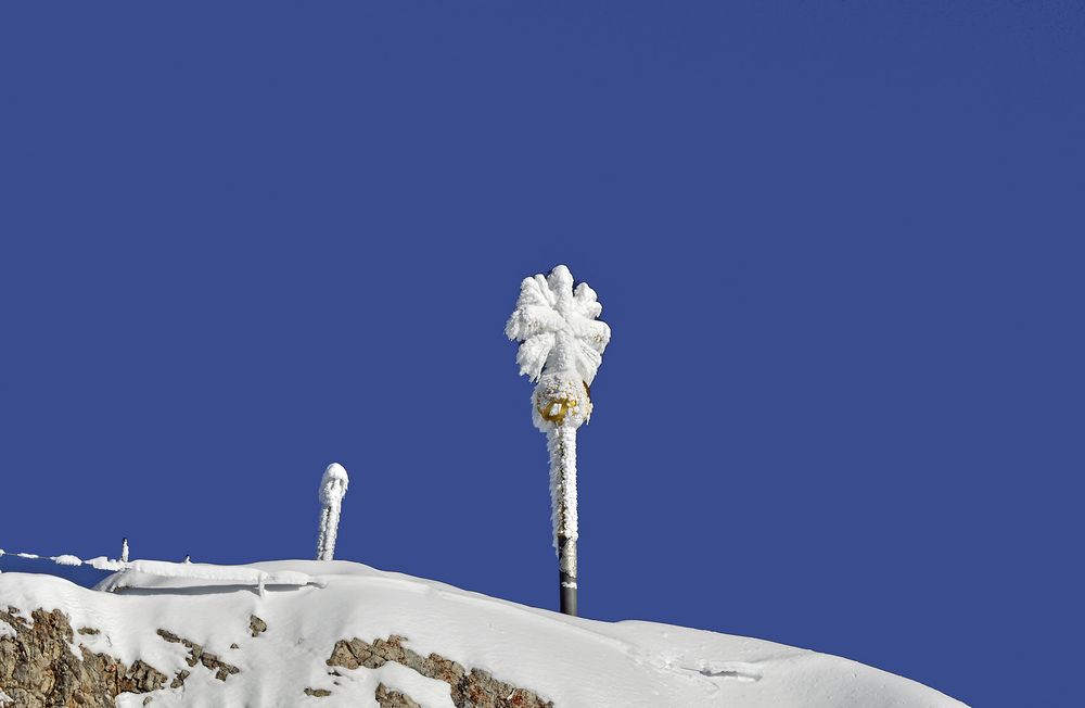 Eisige Zeiten an der Zugspitze von Katrin Menker 