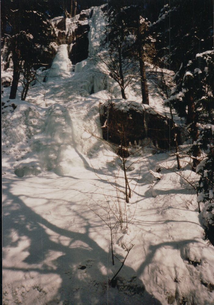 Eisiger Bachlauf im Harz