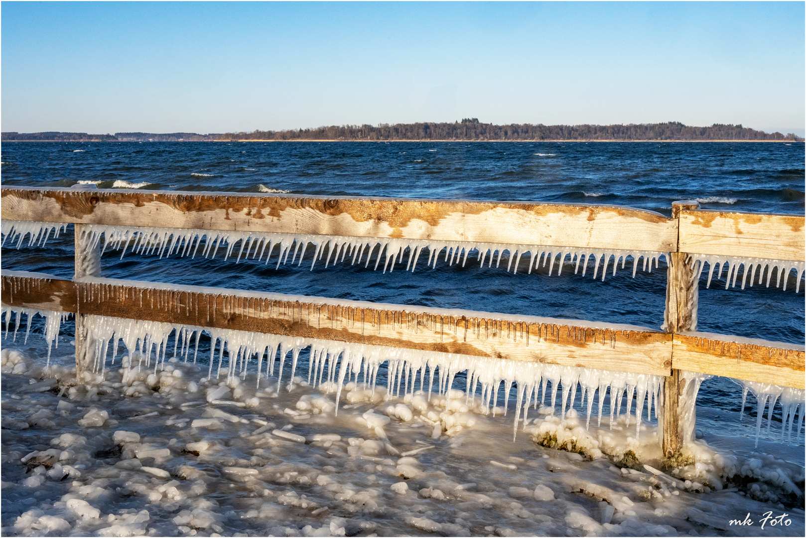 Eisiger Chiemsee