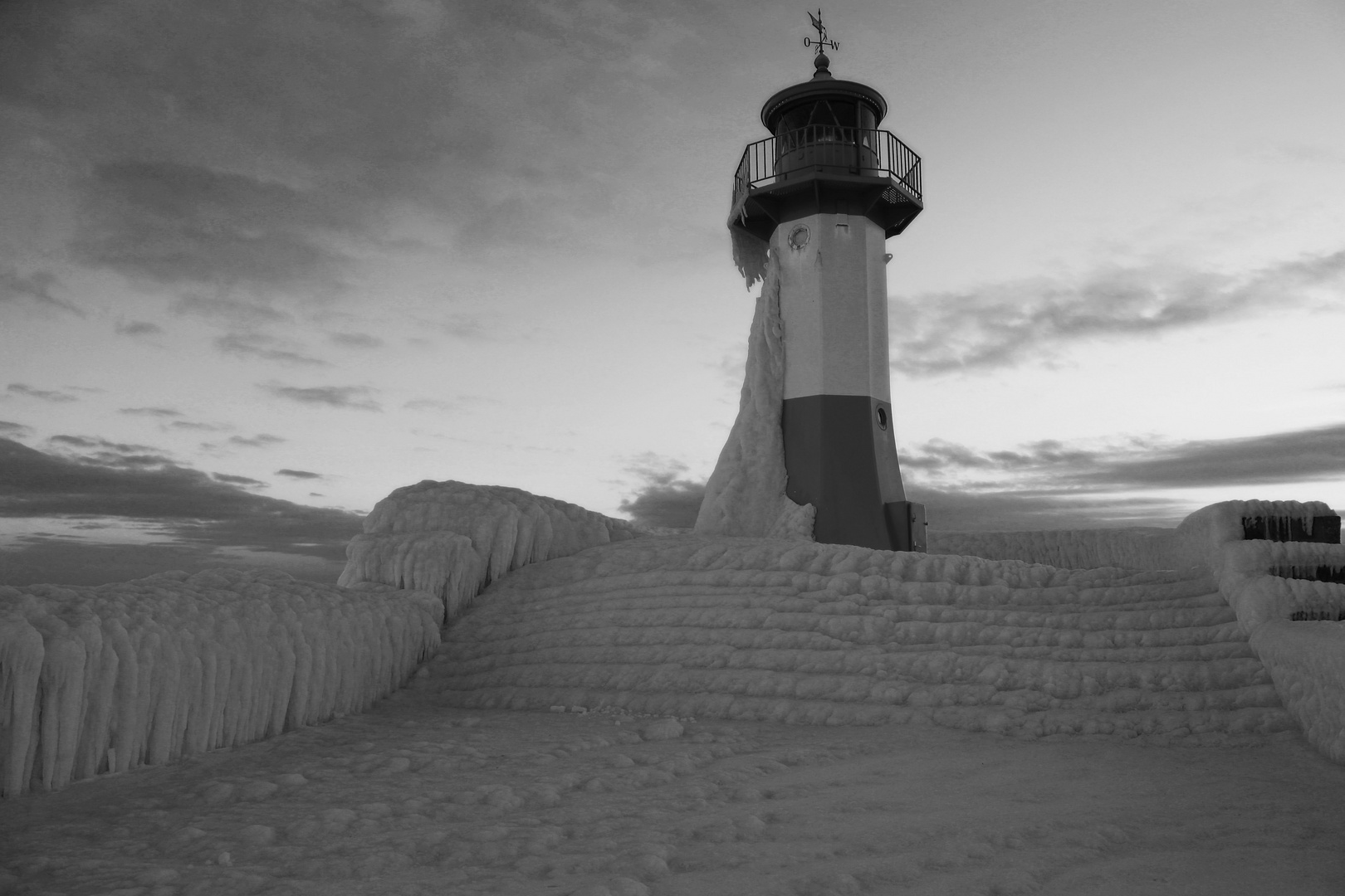 Eisiger Leuchtturm