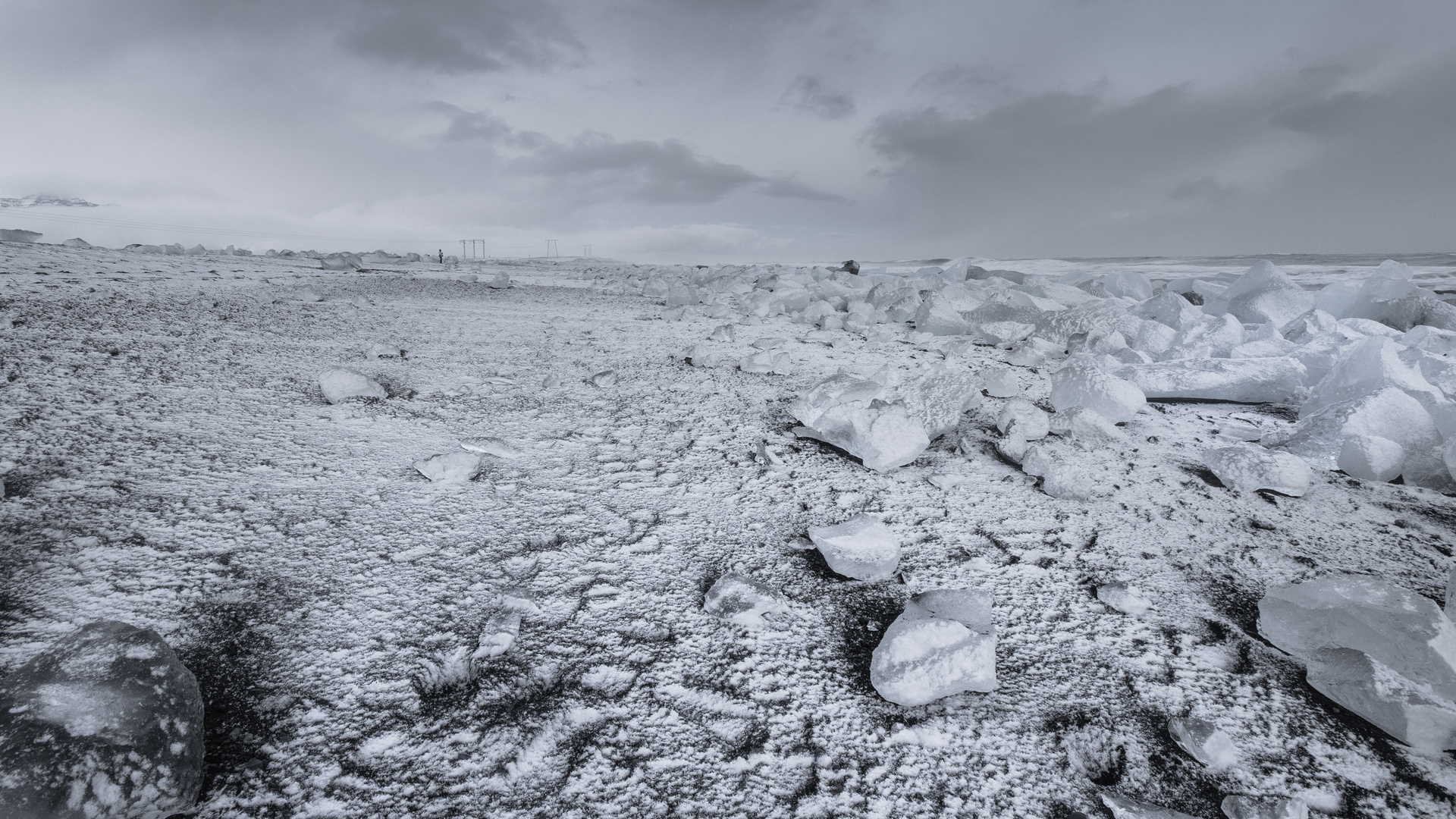 eisiger Strand