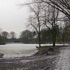 Eisiger Tag im Bürgerpark