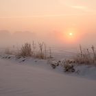 eisiger und schöner Wintermorgen