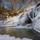 eisiger Wasserfall