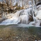 eisiger Wasserfall