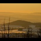 Eisiger Wind und gelbes Licht... - Winterabend- Blick vom Köterberg