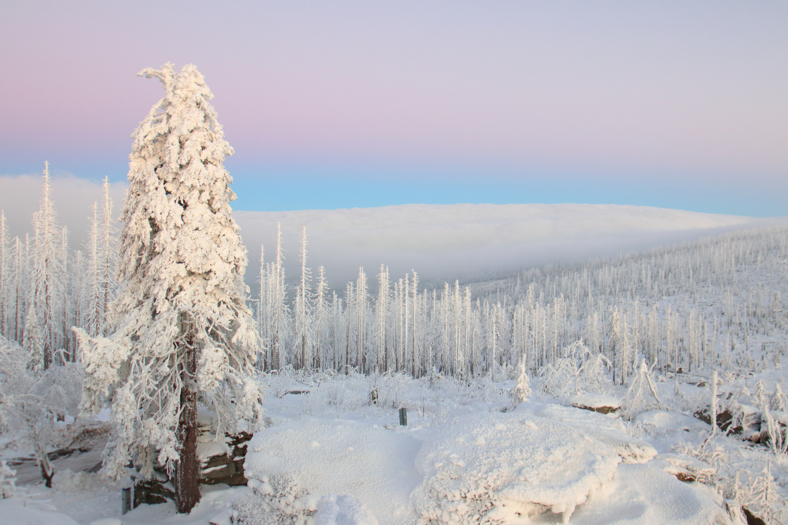 Eisiger Winterabend