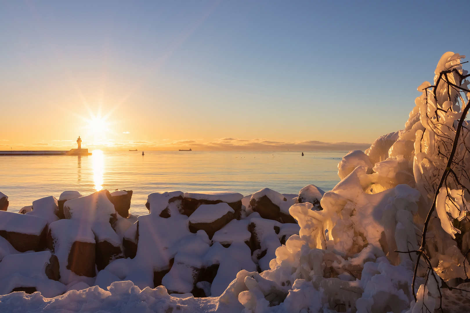 Eisiger Wintermorgen