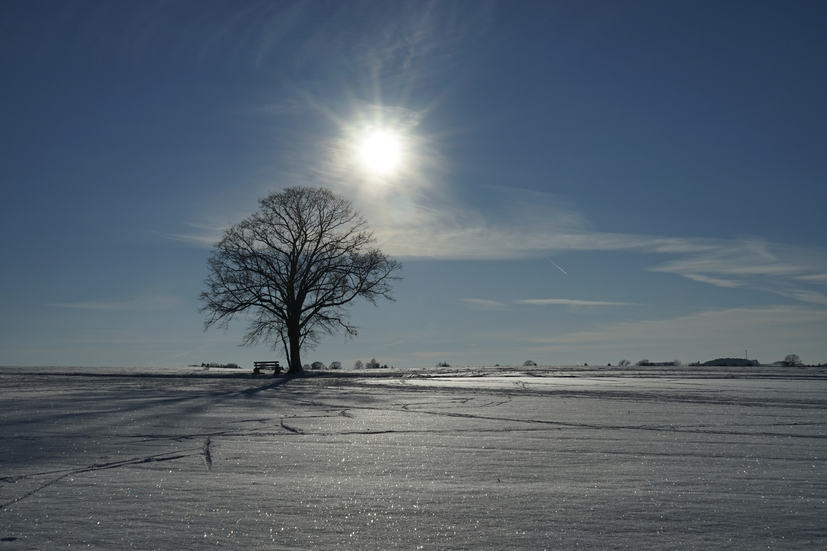 Eisiger Wintertag