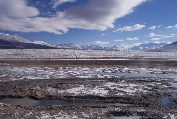 Eisiges Hochland zwischen Bolivien und Chile