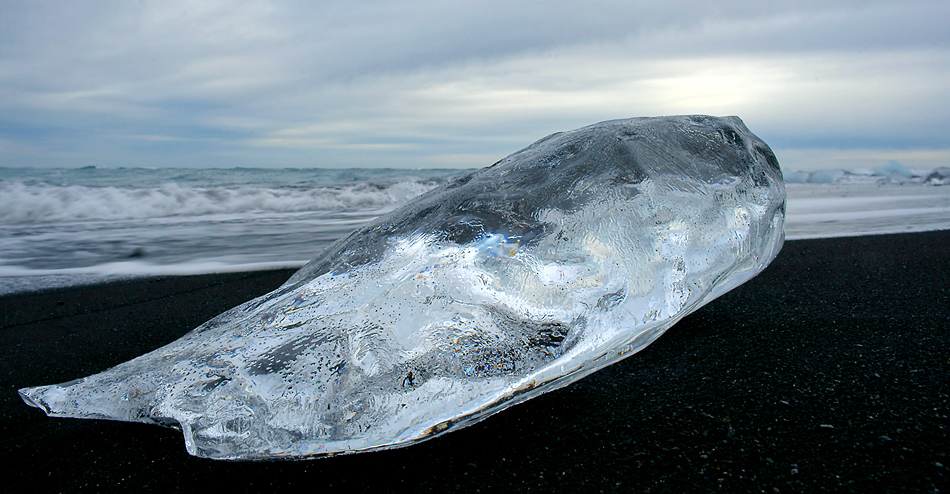 Eisiges Strandgut