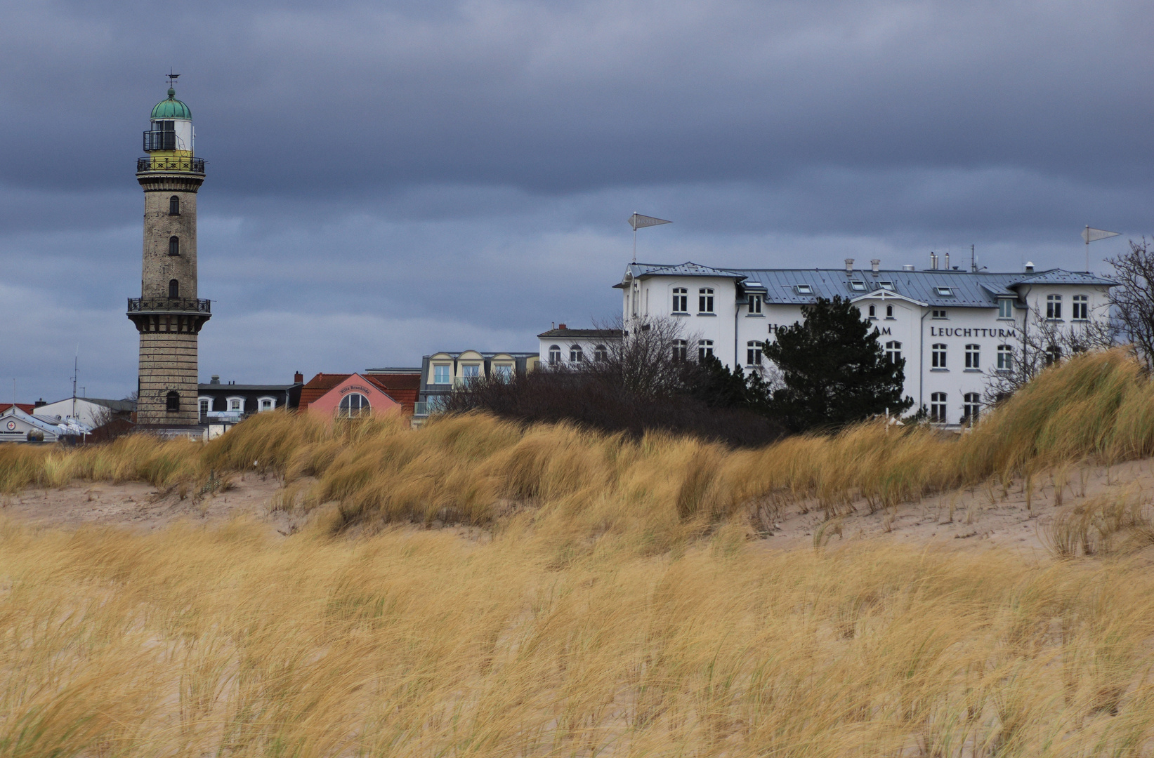 Eisiges Warnemünde….